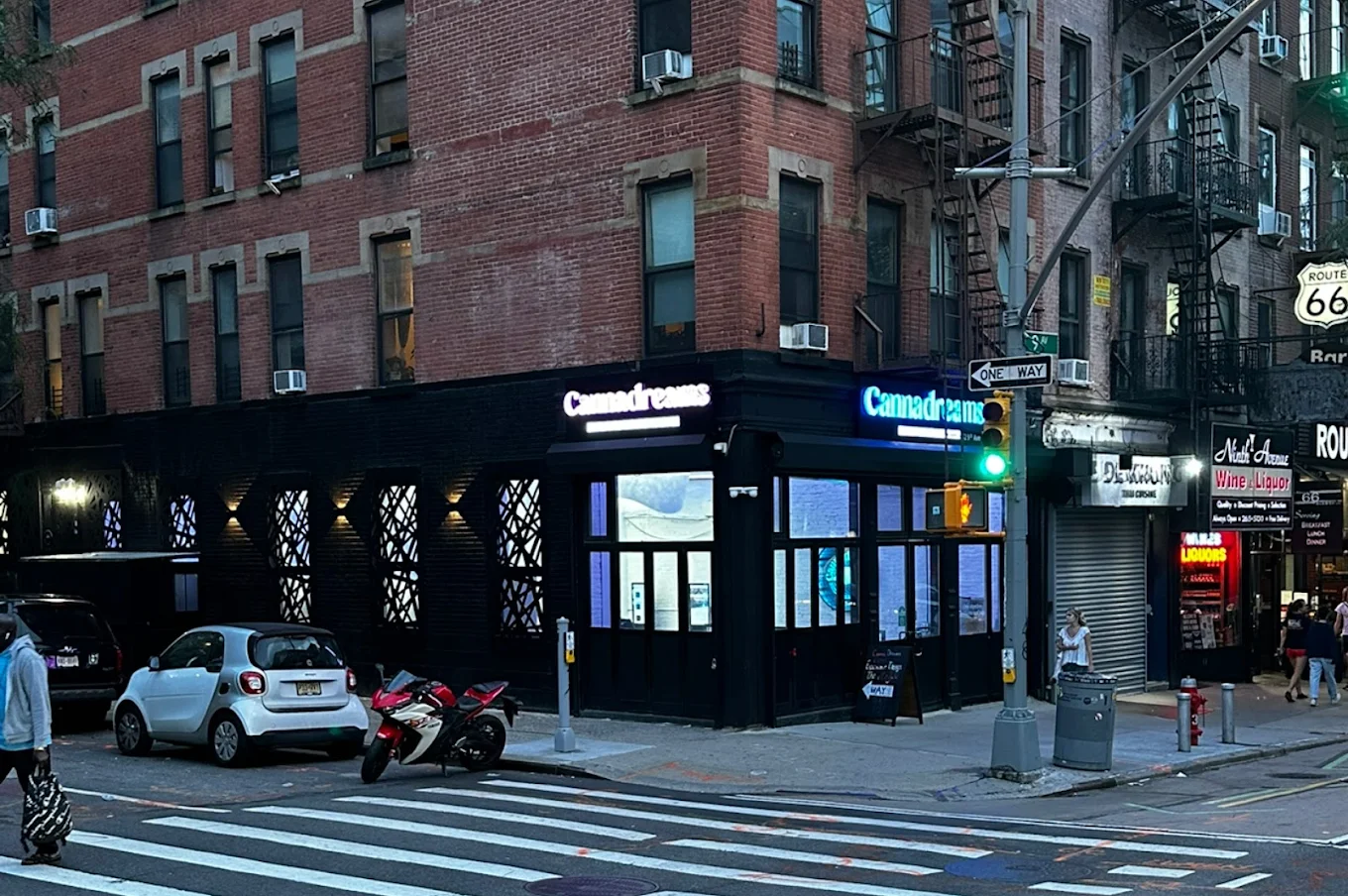 Cannadreams dispensary storefront in Hell's Kitchen, Manhattan