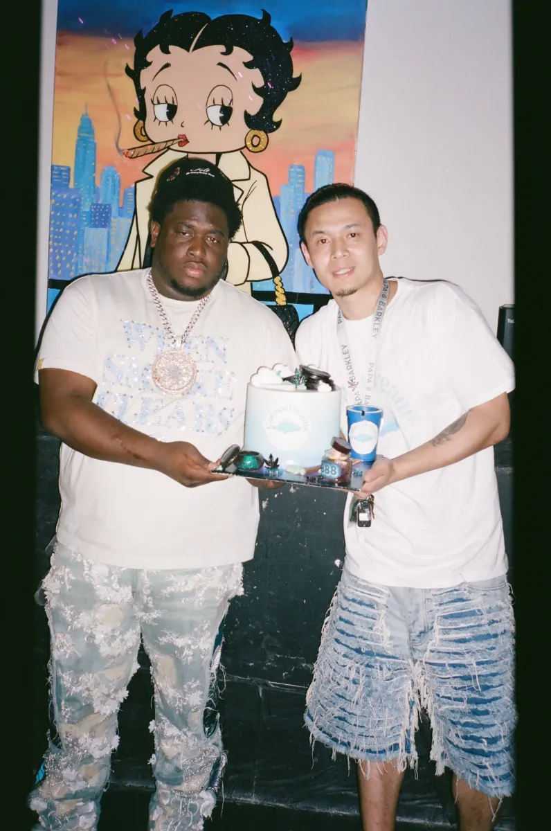 Artist Cash Cobain showing support at the Cannadreams 1 year anniversary