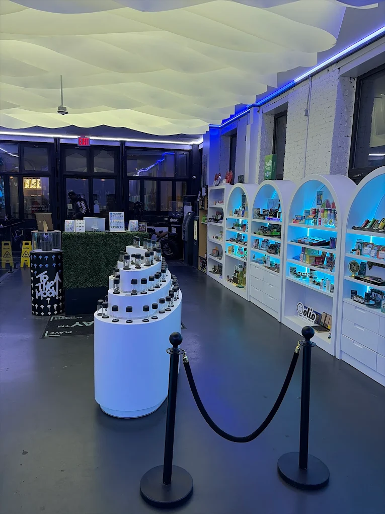 Inside the Cannadreams dispensary counter at 862 9th Ave, Midtown, Hell's Kitchen