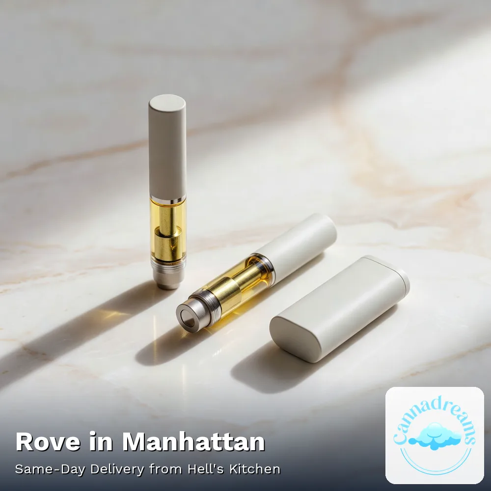 Rove Reload pods and live resin vape cartridges for same-day delivery in Manhattan from Cannadreams, 862 9th Ave, Hell's Kitchen