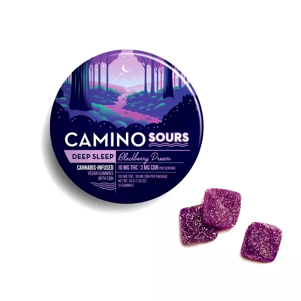 Camino Sours Deep Sleep Blackberry Dream 100mg 10pk THC Gummies