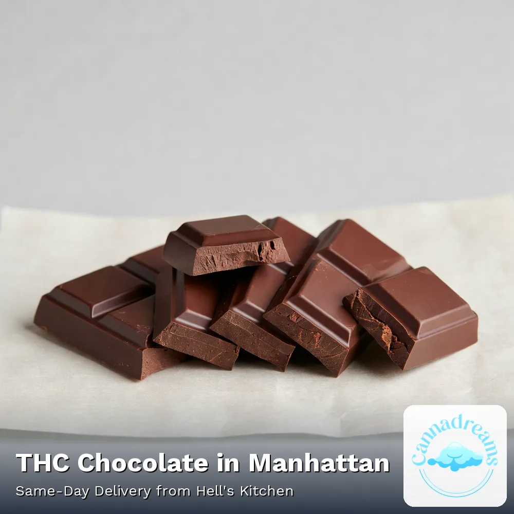 THC Chocolate at Cannadreams, licensed dispensary at 862 9th Ave in Hell's Kitchen, Manhattan