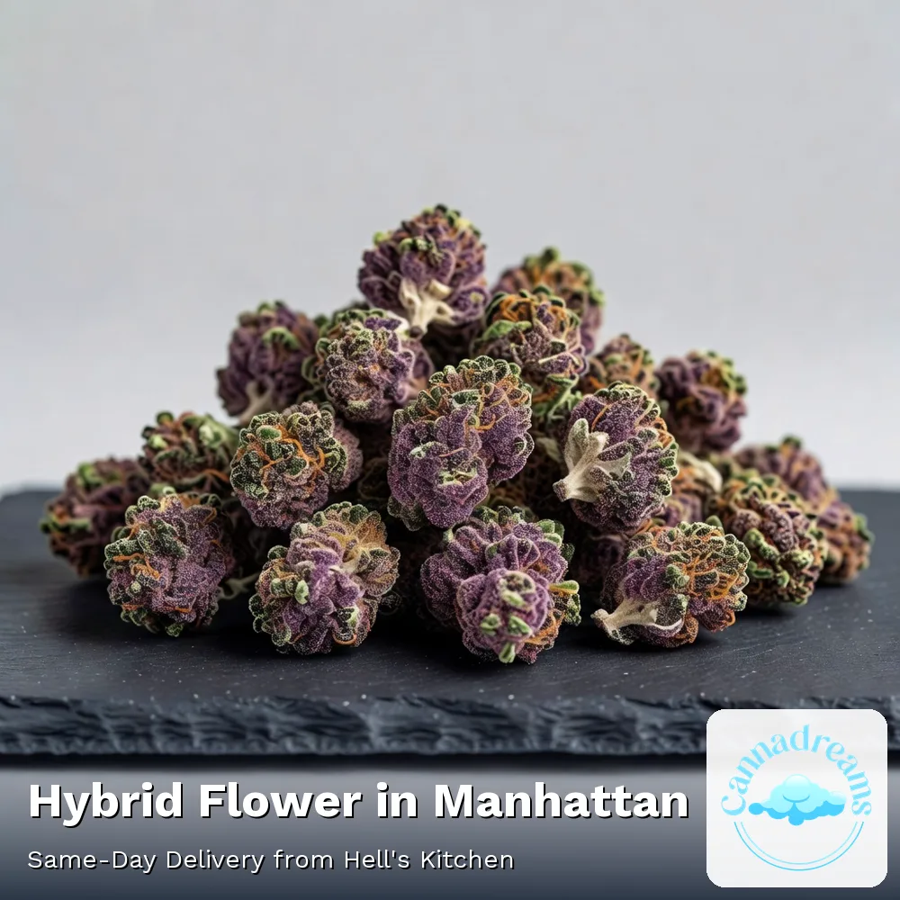 Hybrid Flower at Cannadreams, licensed dispensary at 862 9th Ave in Hell's Kitchen, Manhattan